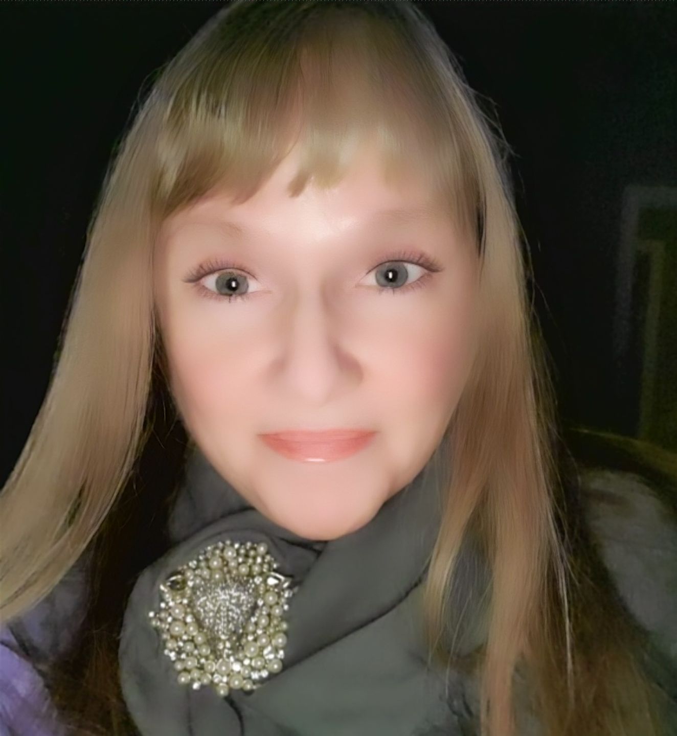 Customer photo review of Heidi Daus®"Heidi Had A Little Lamb" Beaded Crystal Lamb Pin