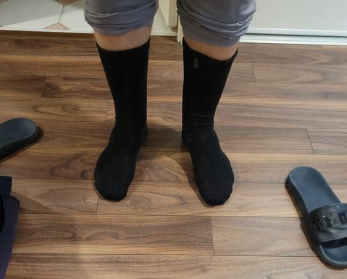 Customer photo review of J.B. Field's 96% "Organic Cotton" Weekender Socks