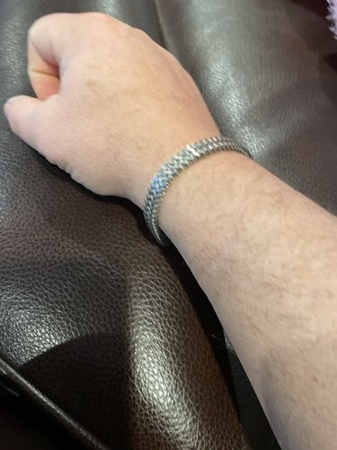 Customer photo review of Double Franco Link Matte Bracelet