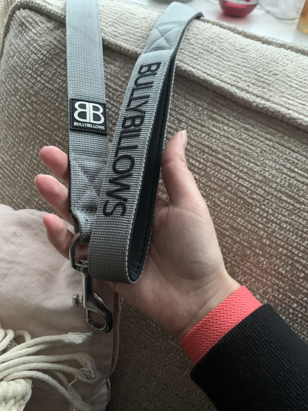 Customer photo review of Nylon Snap Hook Lead | Series 2 - Metal Grey