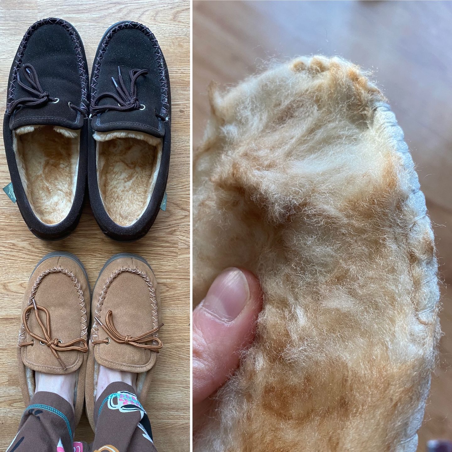 Customer photo review of LADIES MOCCASINS