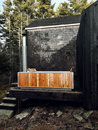 Customer photo review of Wood Burning Hot Tub