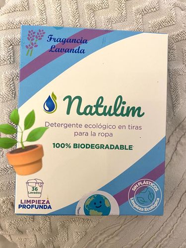 Customer photo review of Eco-Tiras de Detergente 40 lavados Natulim