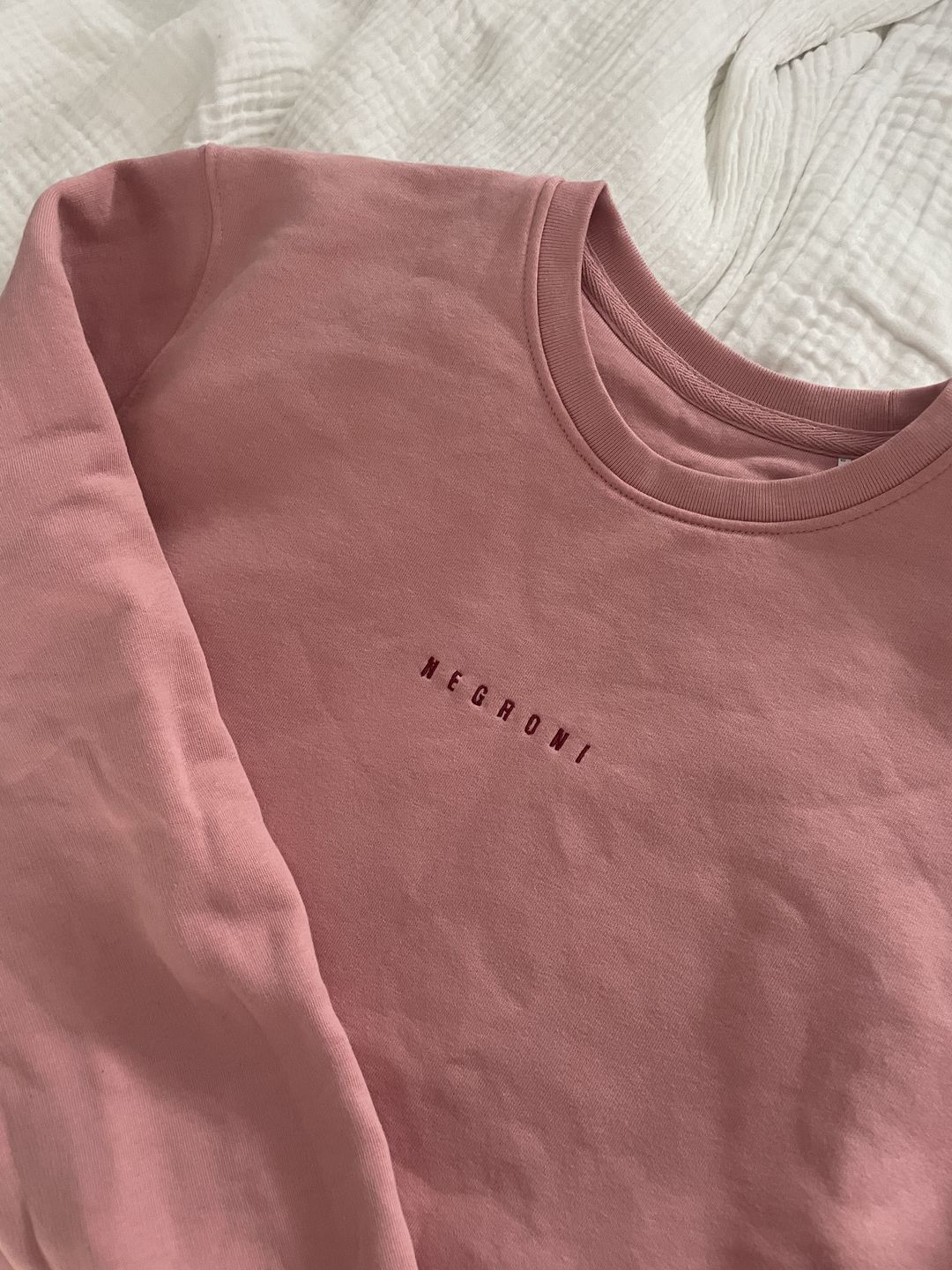 Customer photo review of The Negroni eco sweatshirt