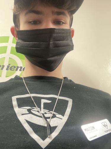 Customer photo review of Bar Necklace Set (Silver)