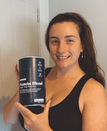 Customer photo review of Whey & Collagen Protein Blend 500g