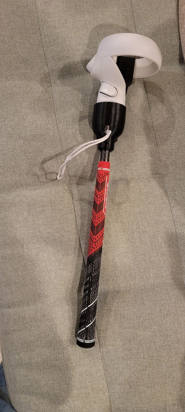 Customer photo review of DriVR - VR Golf Club Handle Accessory - Rift S, Oculus Quest 2, Reverb G2