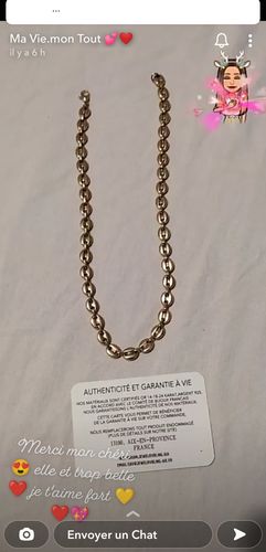 Customer photo review of GRAINE DE CAFÉ. - 7/9/11MM OR 14K