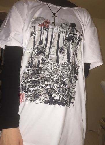 Customer photo review of Attack on Titan -Trost Invasion Tee
