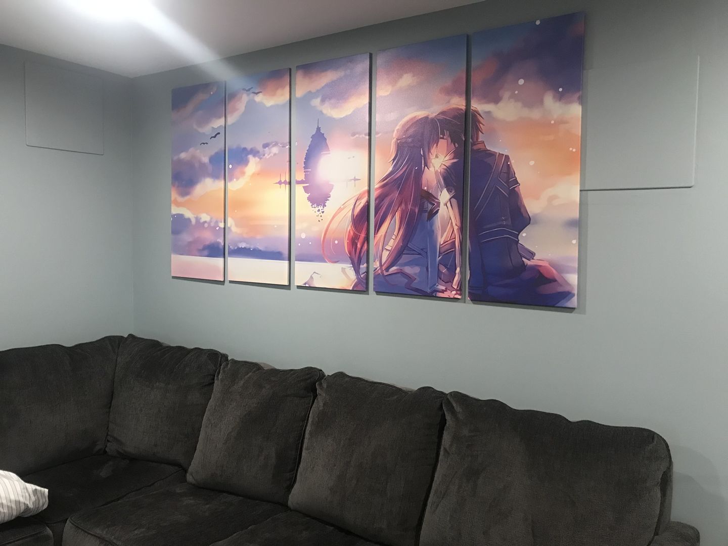 Customer photo review of Kirito Sword Art Online Canvas Art Prints | Poster Painting Framed