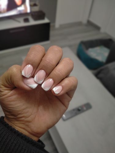 Customer photo review of Fiber Base gel Didier Lab, Milky Pink 10ml