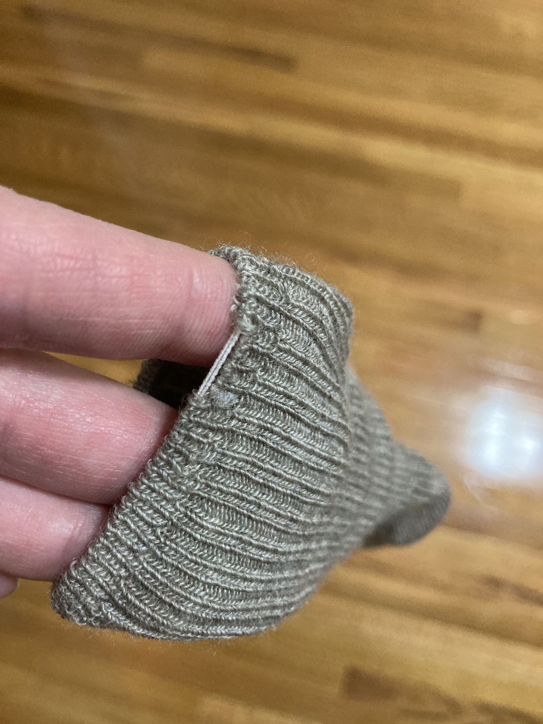 Customer photo review of Wool Socks, Baby and Toddler, Brown-Gray & White