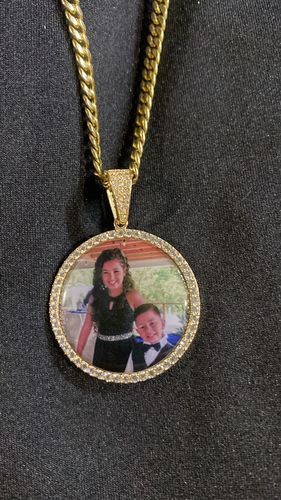 Customer photo review of *NEW* 14K (Small) Picture Pendant JTJ™