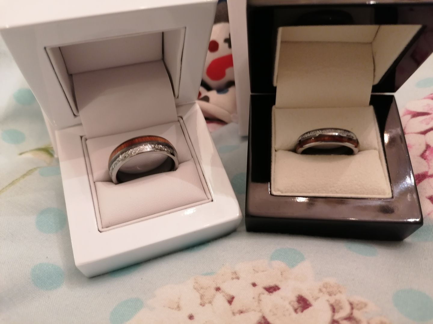 Customer photo review of The Wood and Steel Wonder Ring