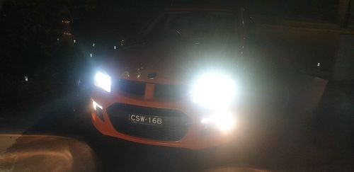 Customer photo review of White LED Headlight Globes