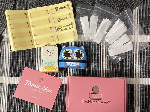 Customer photo review of TheNameStamp™ - Children Name Stamps
