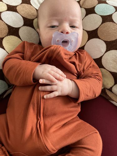 Customer photo review of Bamboo Romper in Navy