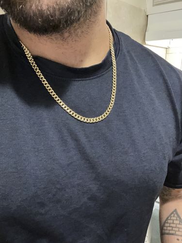 Customer photo review of *NEW*14k Hollow Cuban Chain(6.2MM-22”) JTJ™