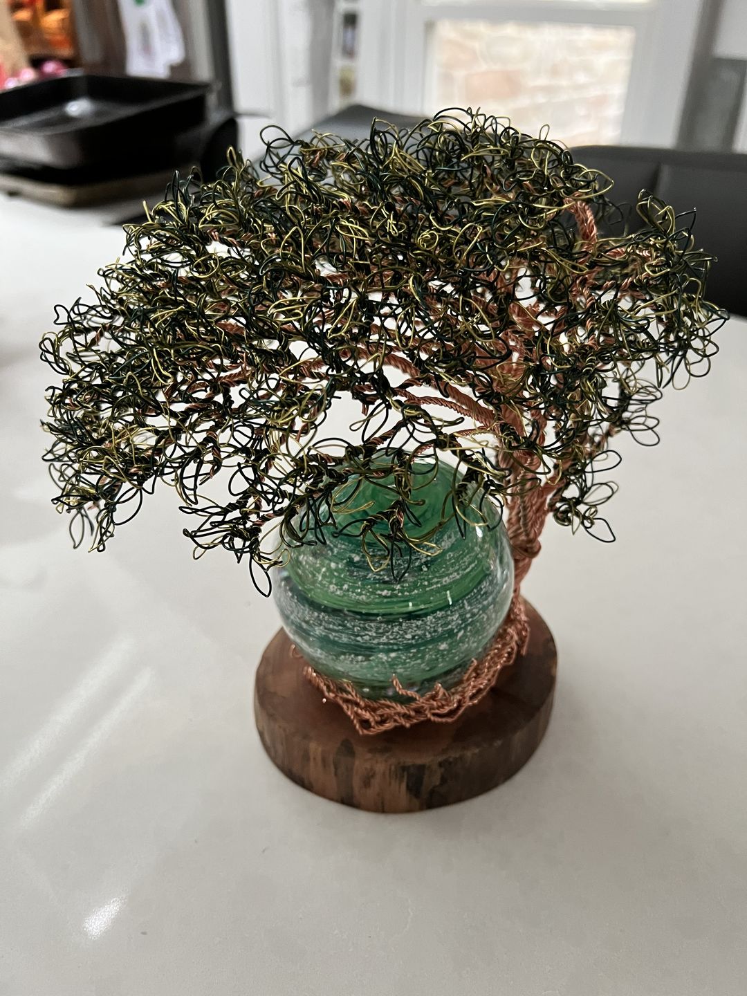 Customer photo review of Reading Tree Of Life with Tranquil Swirl Orb