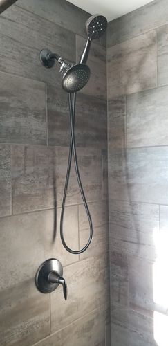 Customer photo review of 3-Spray Handheld Shower Head Set
