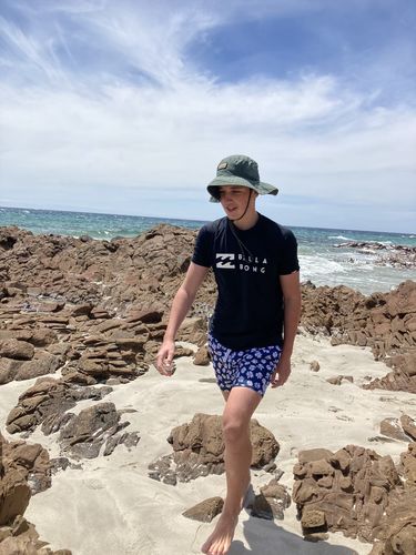 Customer photo review of Cottesloe Pink Shorts