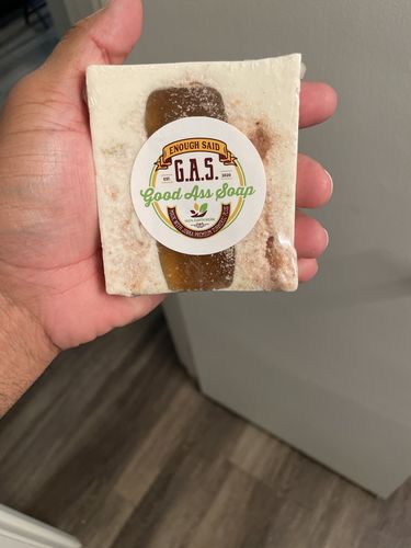Customer photo review of G.A.S. "Oat-n-Mo" Turmeric Soap
