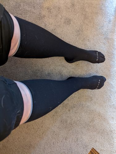 Customer photo review of Knee-High Compression - Black