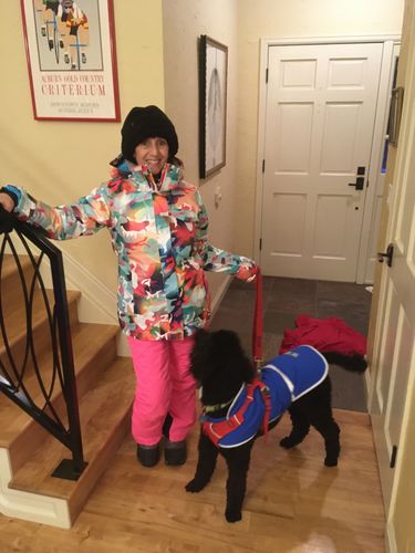Customer photo review of HOTIAN Women's Winter Warm Windproof Waterproof Ski Suits