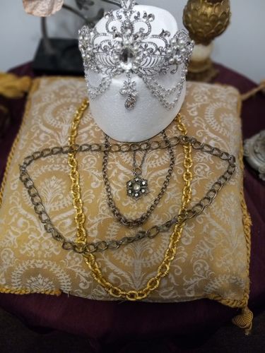 Customer photo review of Crystal Brocade Tiara