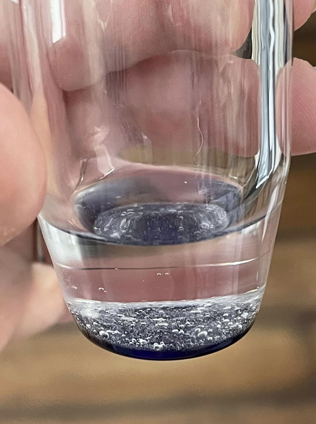 Customer photo review of Shot Glass with Cremation Ash
