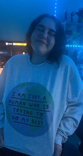 Customer photo review of I Am Just A Human Who Is Trying To Do My Best