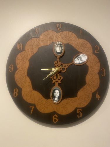 Customer photo review of WEASLEY WALL CLOCK WITH SPOONS