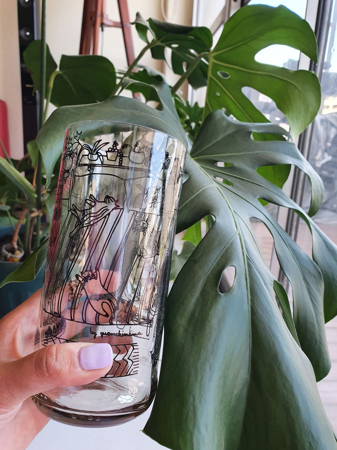 Customer photo review of Cat Lover Juego de 6 Vasos Gatunos 500ML