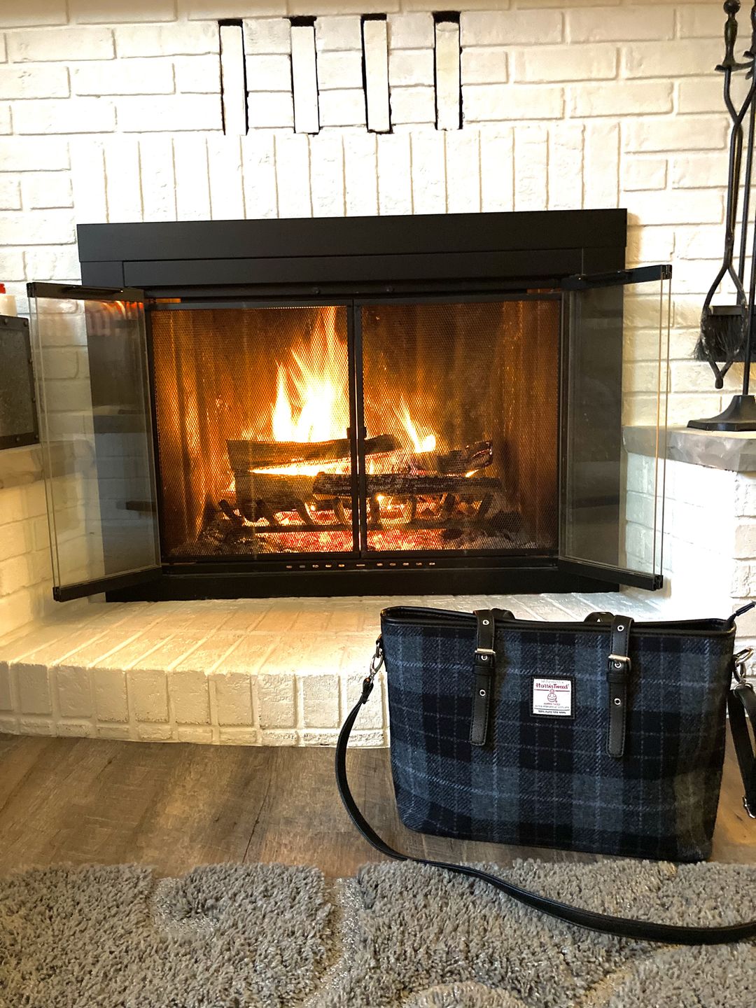 Customer photo review of Harris Tweed Large Tote Bag with Shoulder Strap