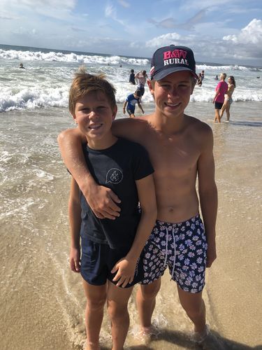 Customer photo review of Stradbroke Navy Shorts