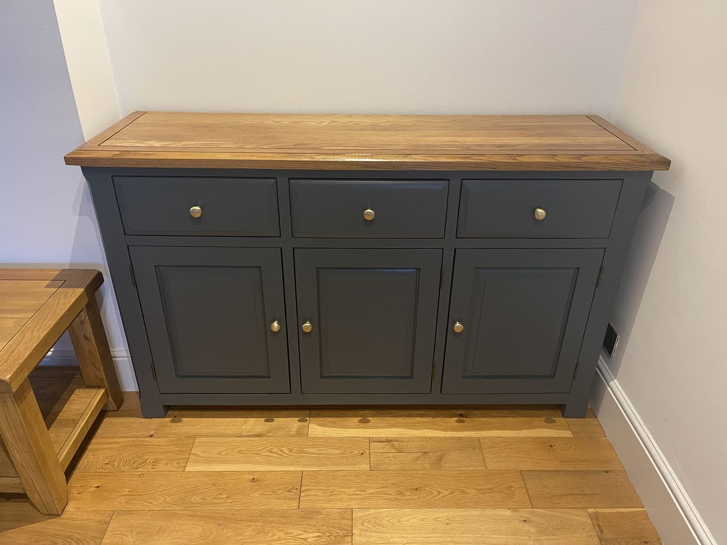 Customer photo review of Classic Brushed Satin Brass Cupboard Handles