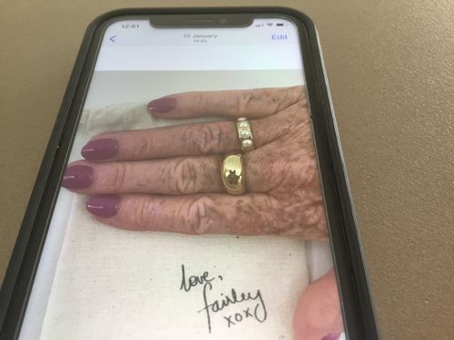 Customer photo review of GOLD DOME RING