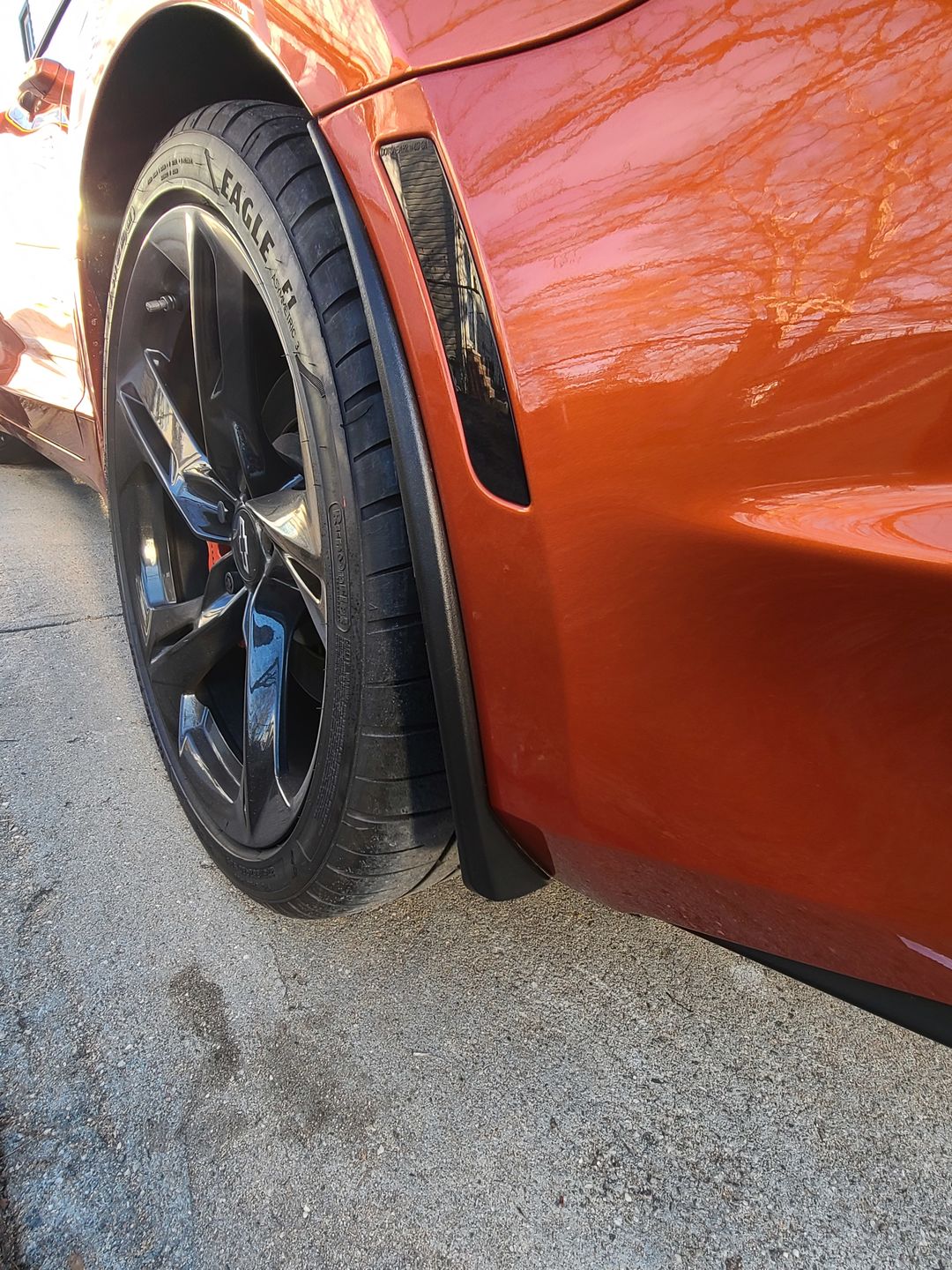 Customer photo review of Camaro Extended Front & Rear Splash Guards