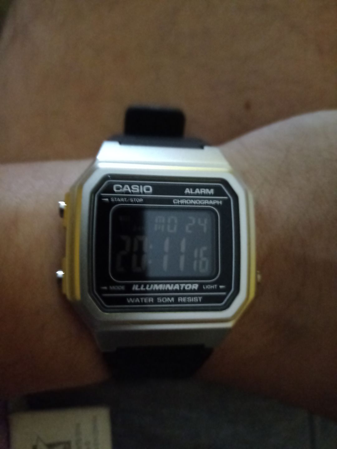 Customer photo review of Reloj Casio Vintage W-217HM-7BV Plateado/Negro