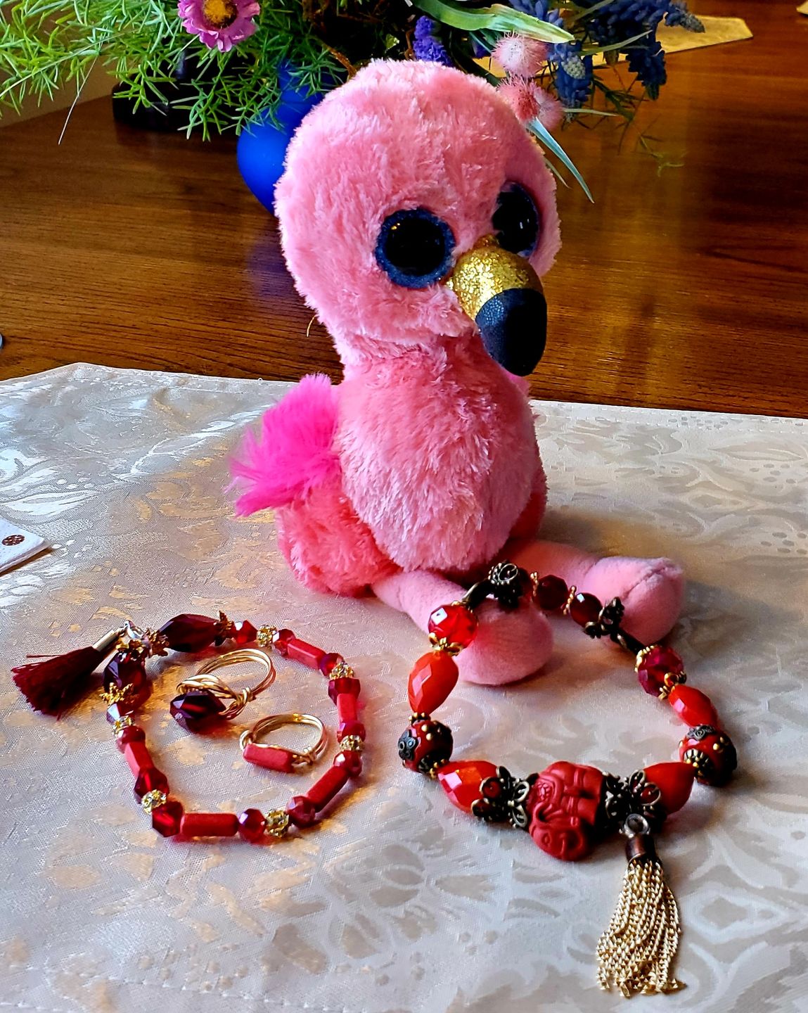 Customer photo review of Strawberry Rhubarb Mini Bead Mix