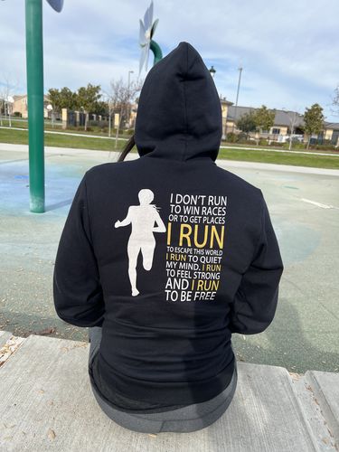 Customer photo review of Run Free Zip Hoodie