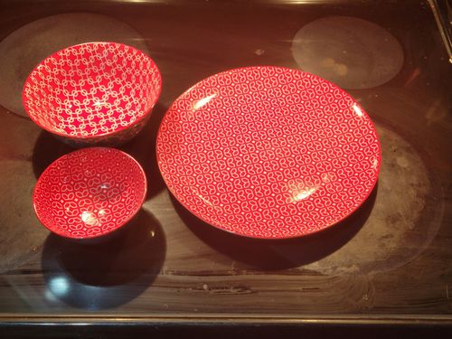 Customer photo review of Mosaian Salad Plates - Set of 6