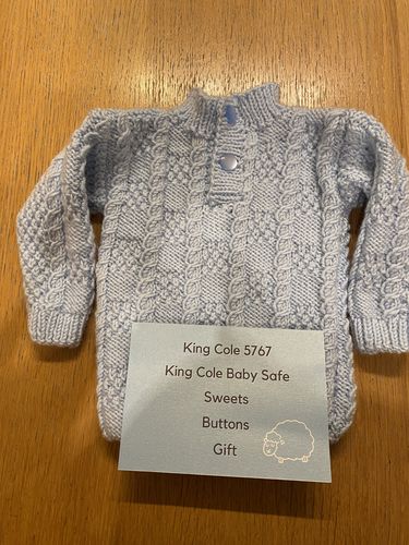 Customer photo review of Baby Mystery Knitting Box