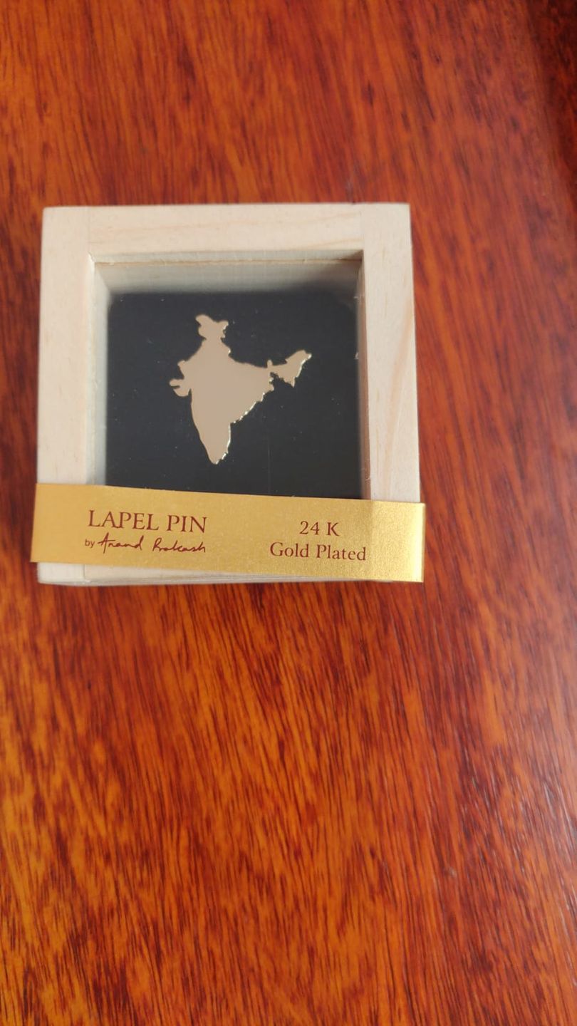 Customer photo review of Lapel Pin India Map