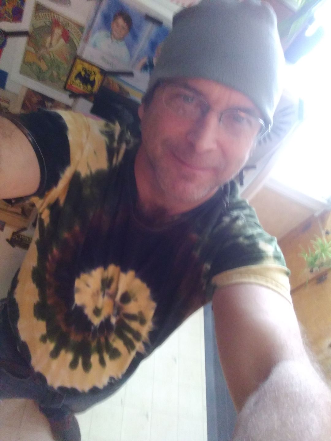 Customer photo review of Camo Swirl Tie Dye T Shirt