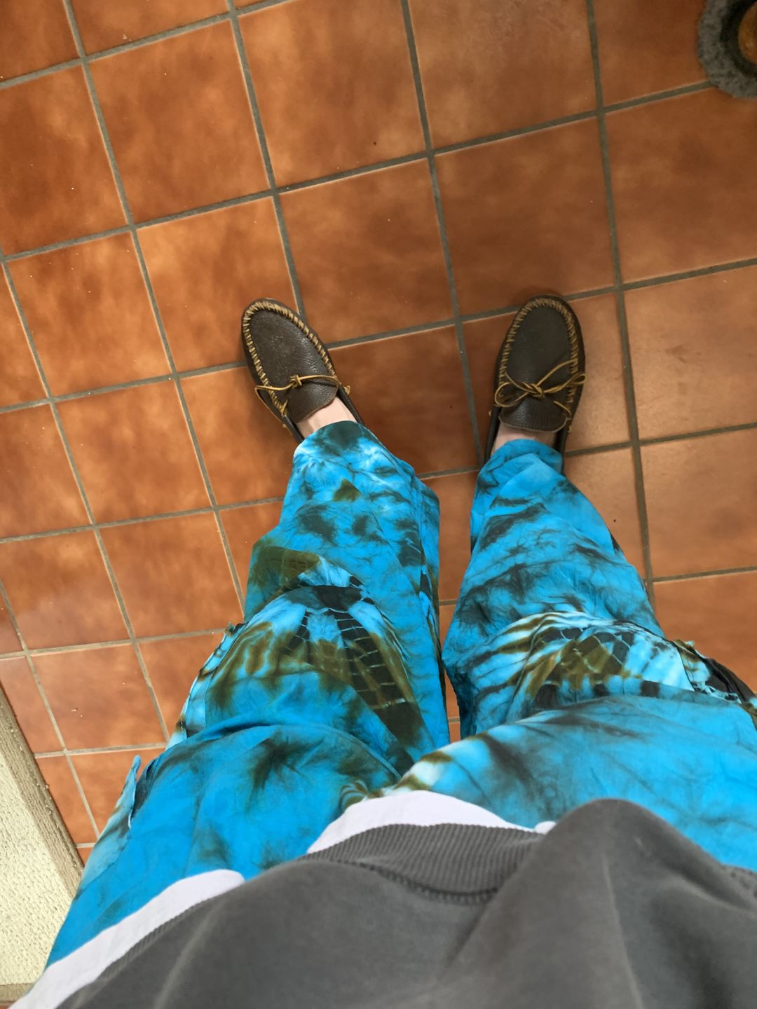 Customer photo review of Delta Blues Tie Dye Cargo Pants