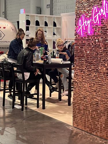 Customer photo review of Rosegold Shimmer Wall Panels – Easy Setup Wedding/Event/Theme Party Decorations