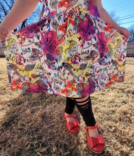Customer photo review of "Graffiti LOVE" [Everyday Collection] Valentine's Dress