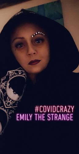 Customer photo review of Goth Lunar Hoodie