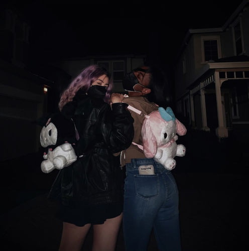 Customer photo review of Kawaii Sweet Devil Plush Backpack Shoulder Bag